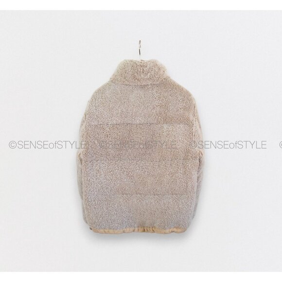 Brunello Cucinelli Jacket Puffer Coat Shearling Cashmere Swarovsky crystals 40 S - Picture 10 of 14